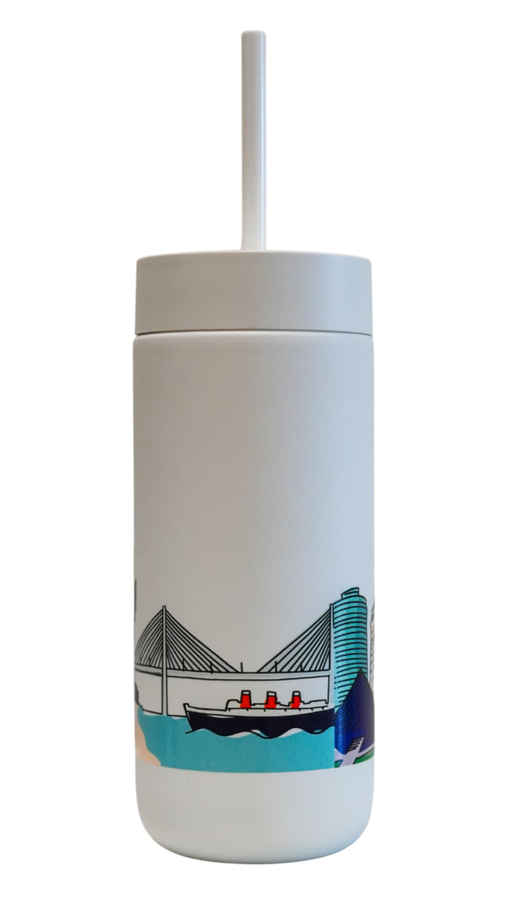 16oz Carter Thermos - White