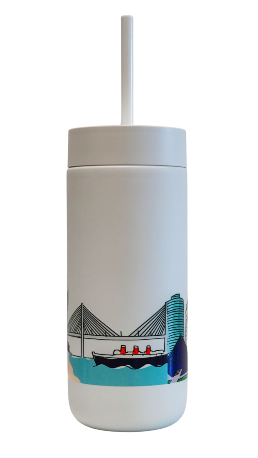 16oz Carter Thermos - White